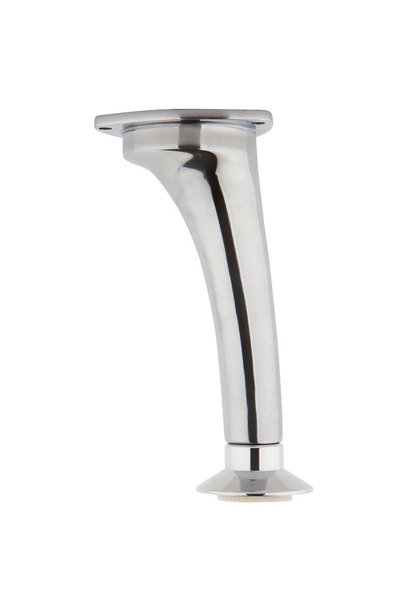 Mockett FL2/LV10-100 6-3/16" Furniture Legs with LV10 Leveler, Polished Aluminum