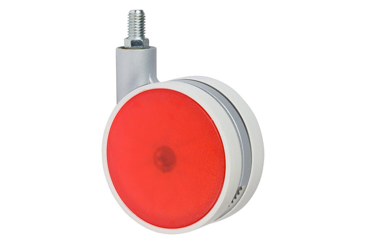 Mockett CA31SA 4" Casters, Metallic Aluminum With Stem