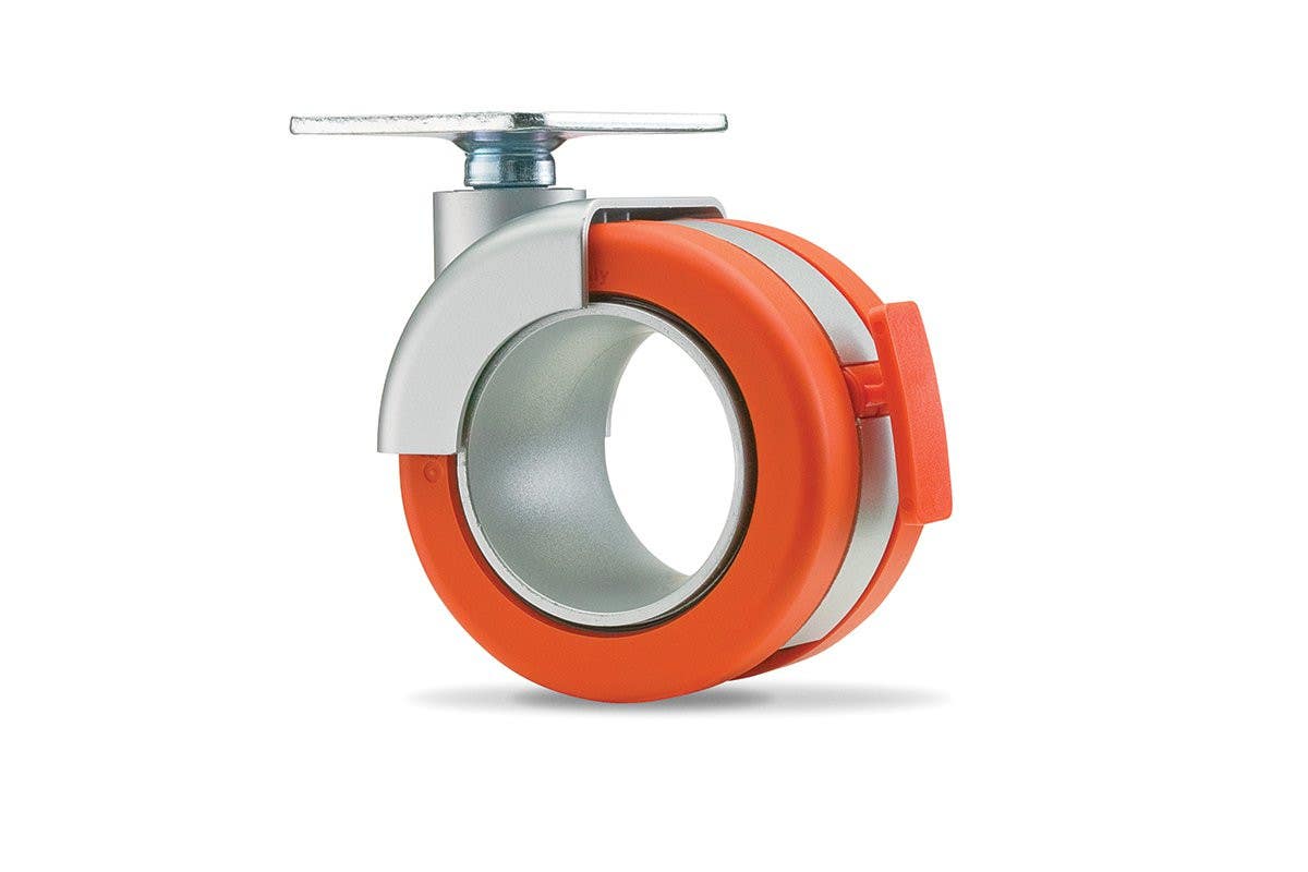 Mockett CA54 3-5/32" Hollow Wheel w/ Brake & Plate