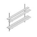 Mockett SH16 Sets With C-Style 3' Tracks, 4 Bracket, 2 Sets Of Shelving 4' Long