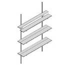 Mockett SH16 Sets With C-Style 6' Tracks, 6 Bracket, 3 Sets Of Shelving 4' Long