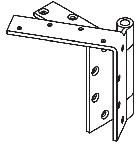 Mckinney TA5394 Heavy Weight Beveled Edge Non-Ferrous Bearing 4" Door Leg Hinge Set, 5" x 4 1/2", Stainless Steel