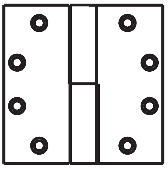 McKinney TA3750 Steel Heavy Weight 2 Knuckle Bearing Hinge
