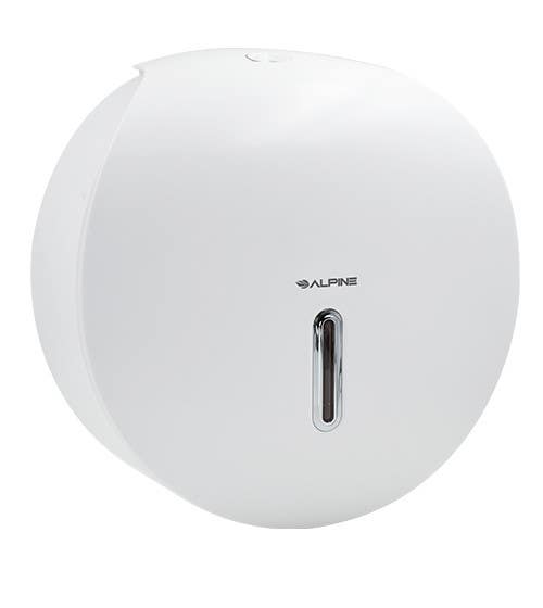 Alpine ALP450-GRY 9" Single-Roll Jumbo Bath Tissue Dispenser,Finish-Grey