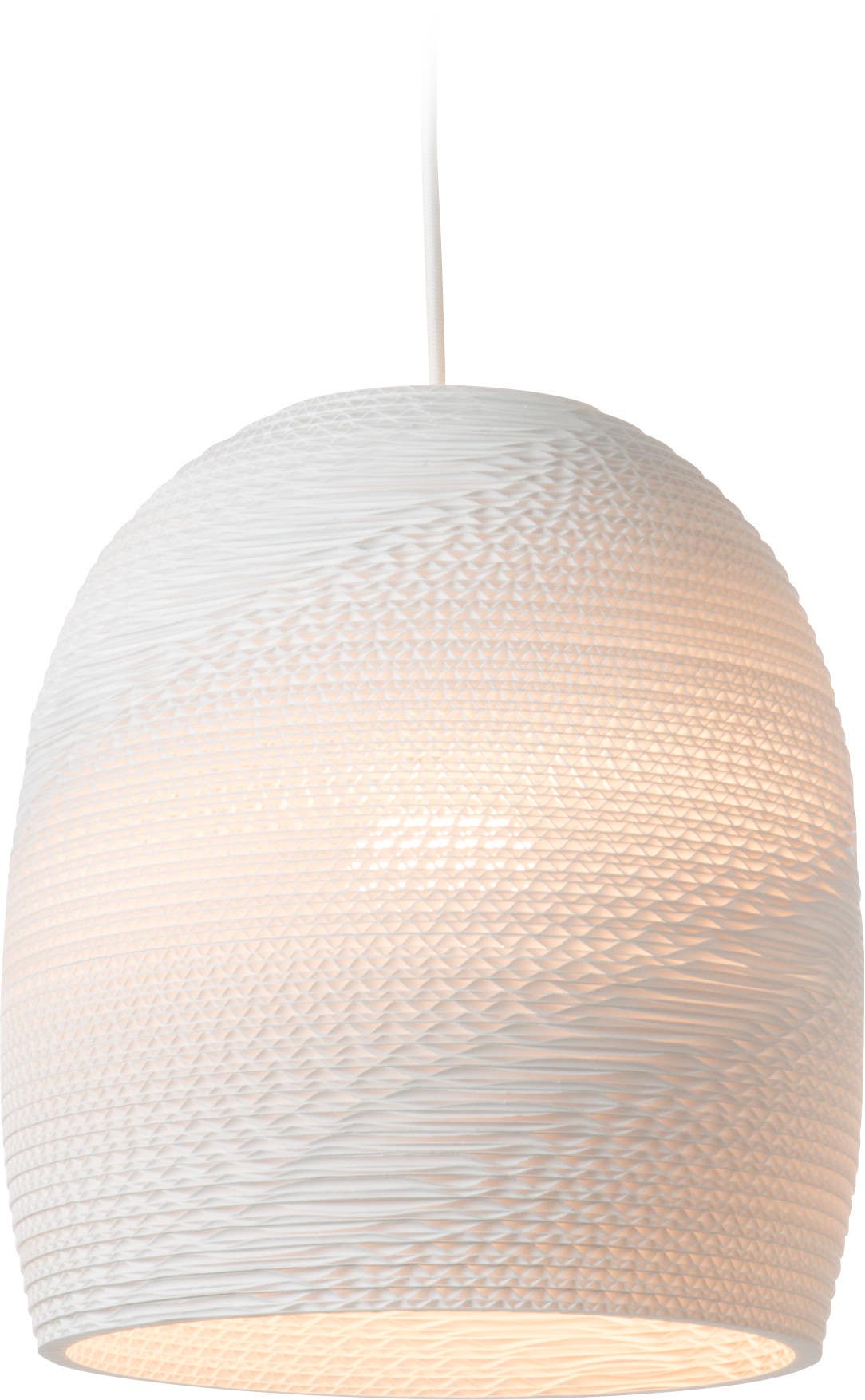 Graypants GP-1121 Bell Pendant White Scraplights