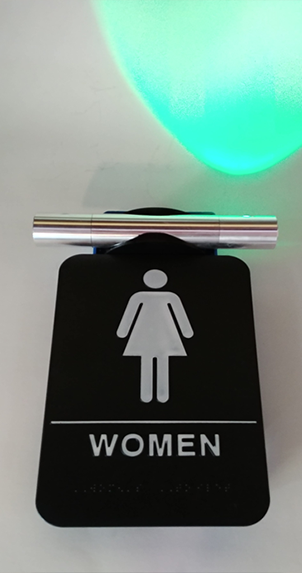 Heads Up Lock Elegant Model, Restroom Indicator Sign, Complete Kit (Includes Deadbolt with Smart Sensor)