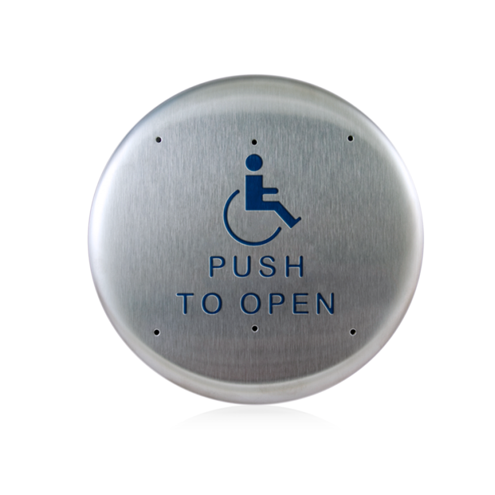 BEA 6 Inch Round Push Plates, Stainless Steel