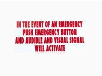 BEA 70.5675 Emergency Signage