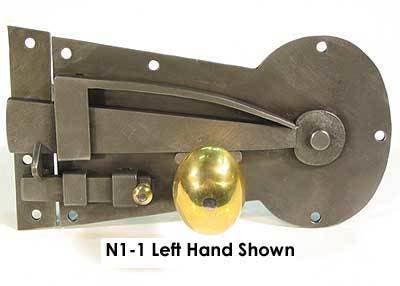 D. C. Mitchell N1 Hand Forged Key Hole Spring Latch, 3 -1/2" X 6 -1/4"