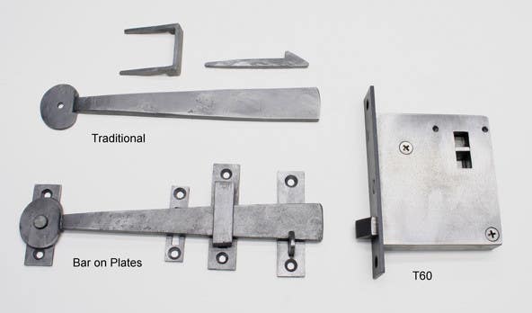 D. C. Mitchell M1 Hand Forged Thumb Latch w/ Bar on Plate