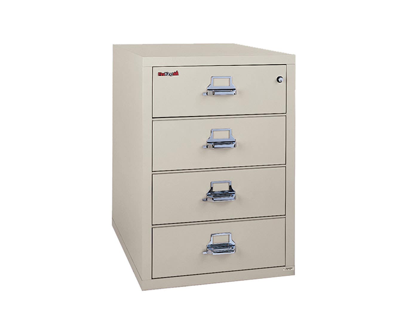 FireKing 4-2536-C Card-Check-Note File Cabinet, 4 Drawer, 644 Ibs, 1 Hour Fire Rated