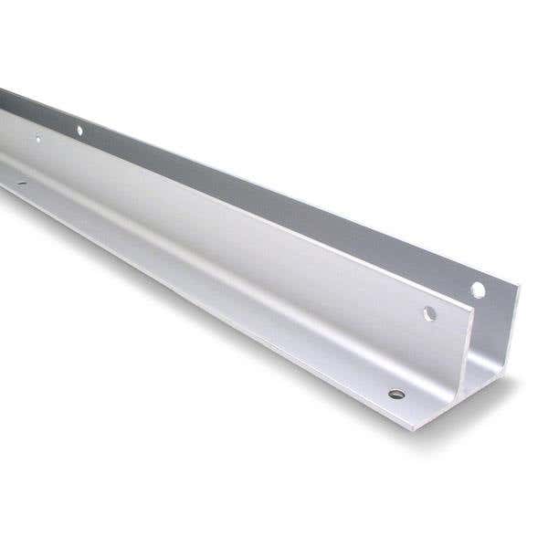 Jacknob 4764 Wall Bracket One Ear 3/4" X 57-1/2" (Mini) w/ Aluminum Material & Clear Anodized Finish