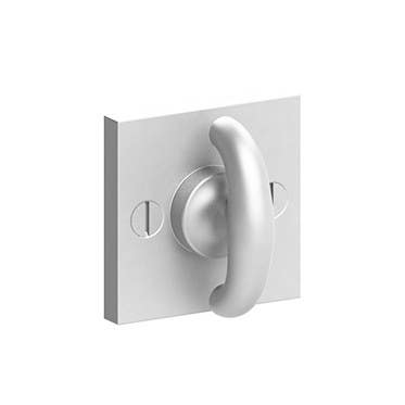 Merit 42251 Warrington Collection Crescent Thumbturn w/ 3/16" Spindle On 1.25" Square Backplate