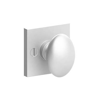 Merit 42255 Warrington Collection 1" Square Knob w/ 3/16" Spindle On 1.25" Square Backplate