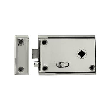 Merit 1850T Rim Latch Complete w/ 2" Round Knob Trim Both Sides