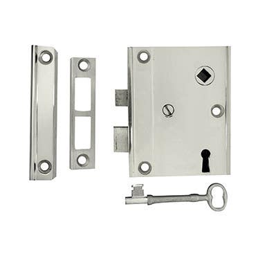 Merit 20539 Rim Lock w/ Bit Key & 22525 Knob Trim