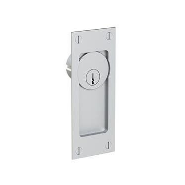 Merit 1778PCE Cylinder Flush Pull w/ Face Holes, 4-9/16"H x 1-13/16"W