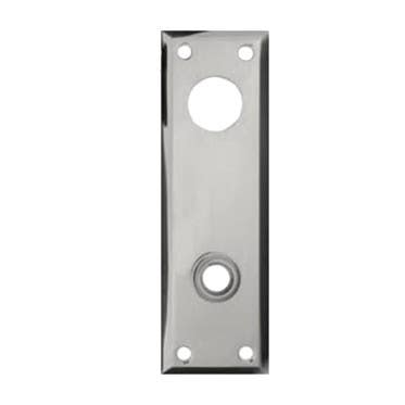 Merit 40205 Wrought Rectangular Cylinder Escutcheon - 7" Long x 2-1/4" Wide