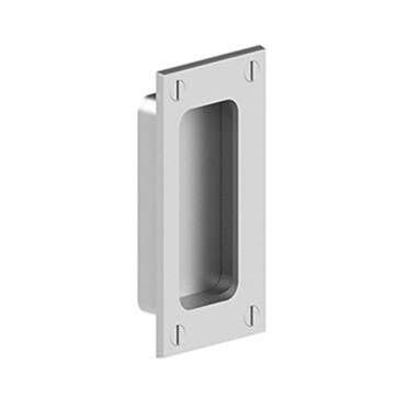 Merit 10420B Flush Pull w/ Face Holes, 3.5" x 1-3/4"
