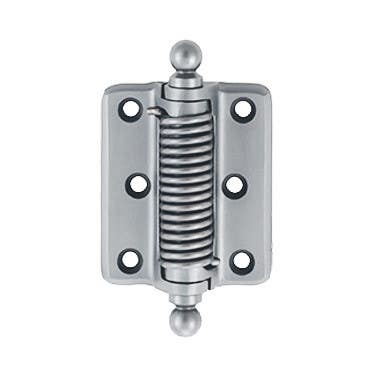 Merit 13950 Spring Hinge w/ Ball Finials, 3" x 2-1/2", Pair