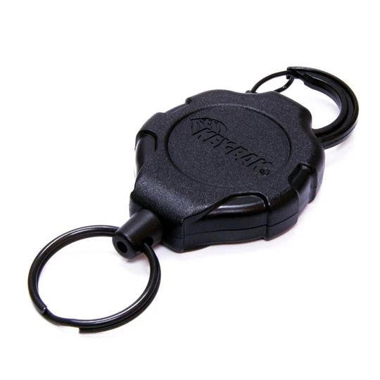 KEY-BAK 0KC1 Ratch-It Key Chain with Carabiner, Key Ring and Ratchet Locking Key Ring