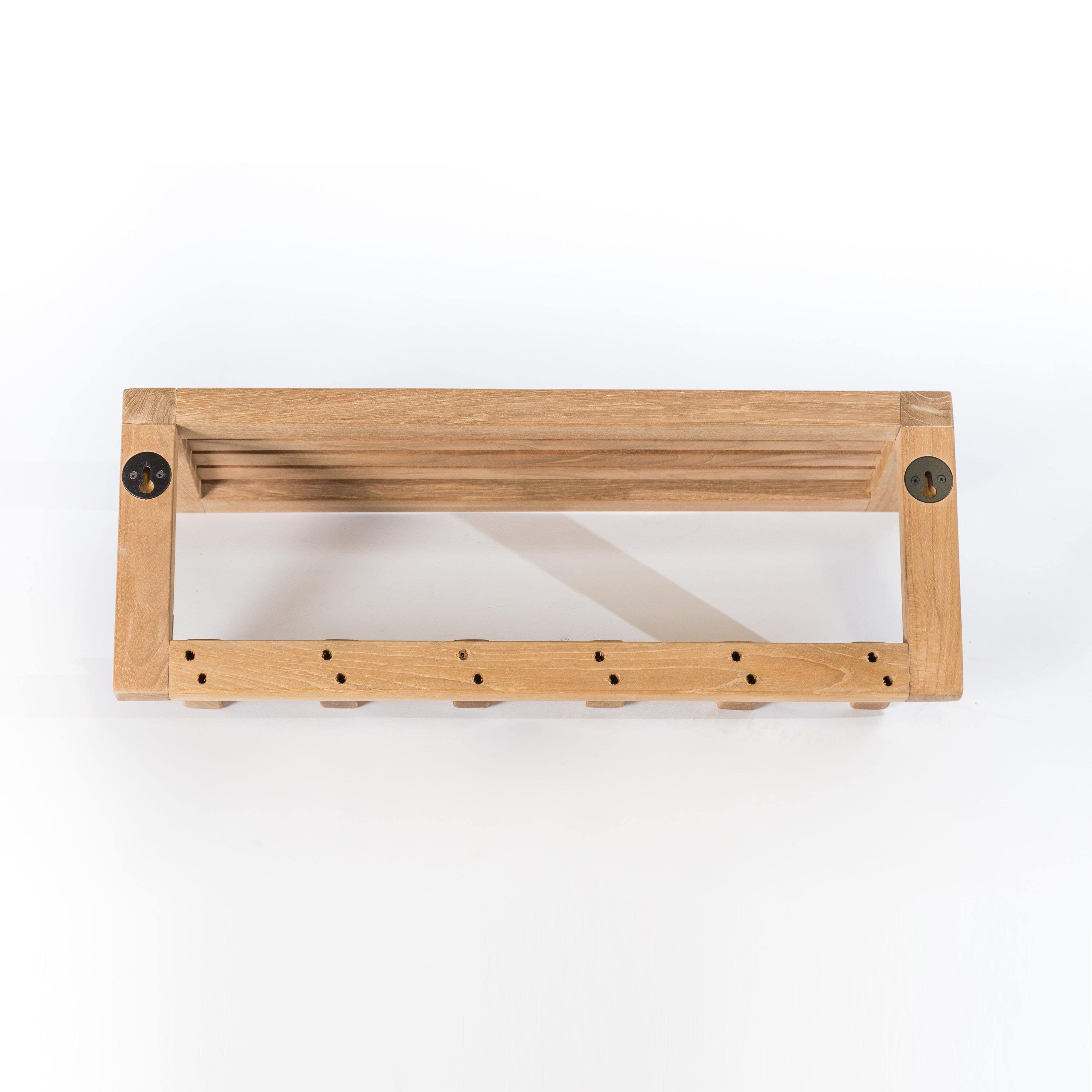 ARB Teak ACC58 SpaTeak Wall Bath Shelf w/ Hooks