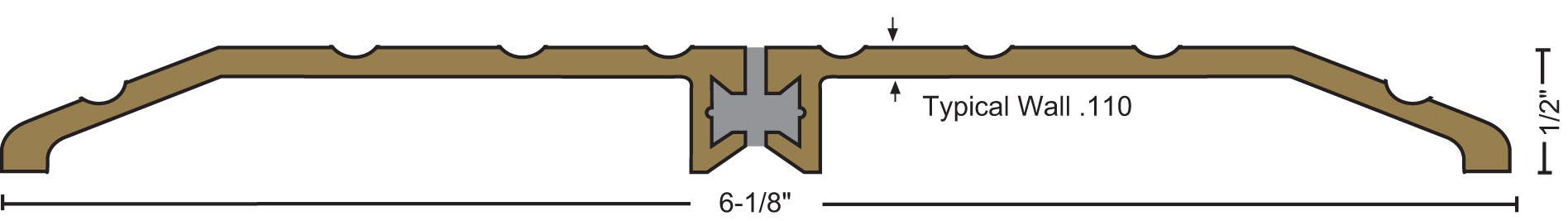 NGP 8426 Thermal Break Saddle Threshold