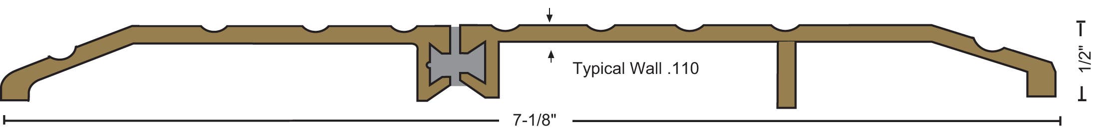 NGP 8427 Thermal Break Saddle Threshold