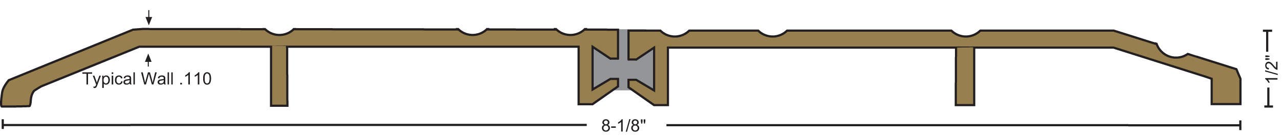 NGP 8428 Thermal Break Saddle Threshold