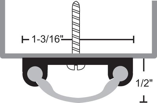 NGP 12V Aluminum Vinyl Door Shoe