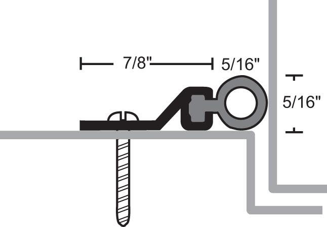 NGP 135N Aluminum Neoprene Perimeter Seal