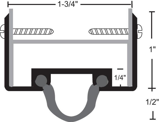 NGP 15N Aluminum Neoprene Door Shoe