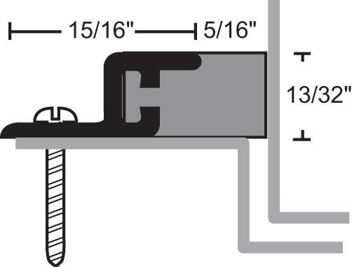NGP 165S Aluminum Silicone Sponge Seal