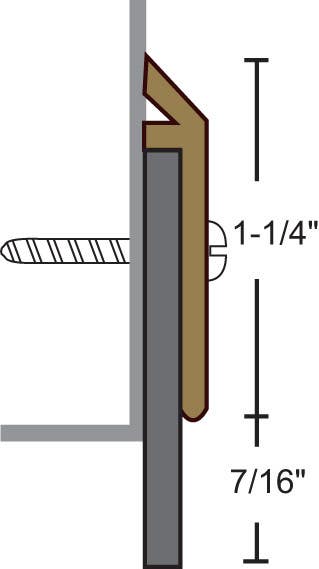 NGP 200N Bronze Door Sweep w/ Neoprene Door Sweep