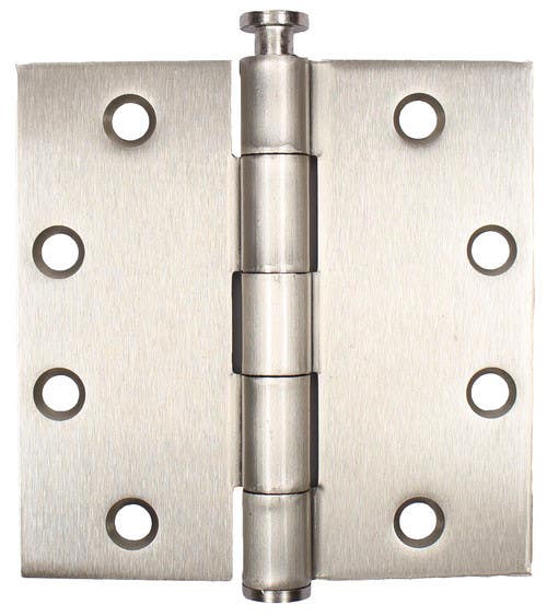 Pamex H44 4" x 4" Commercial Grade Hinge, Square Corner, Plain Bearings, Removable Pin