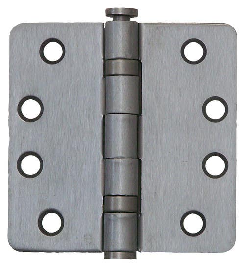 Pamex H44 4" x 4" Commercial Grade Hinge, ¼" Radius, 2 Ball Bearings, Removable Pin