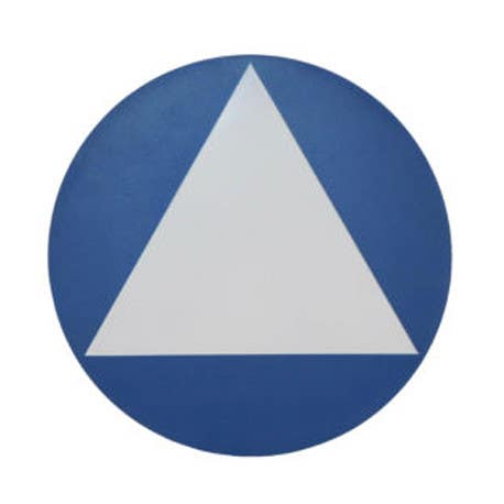 Don-Jo CHS 9 Commercial Washroom Sign, No Braille, Blue Finish