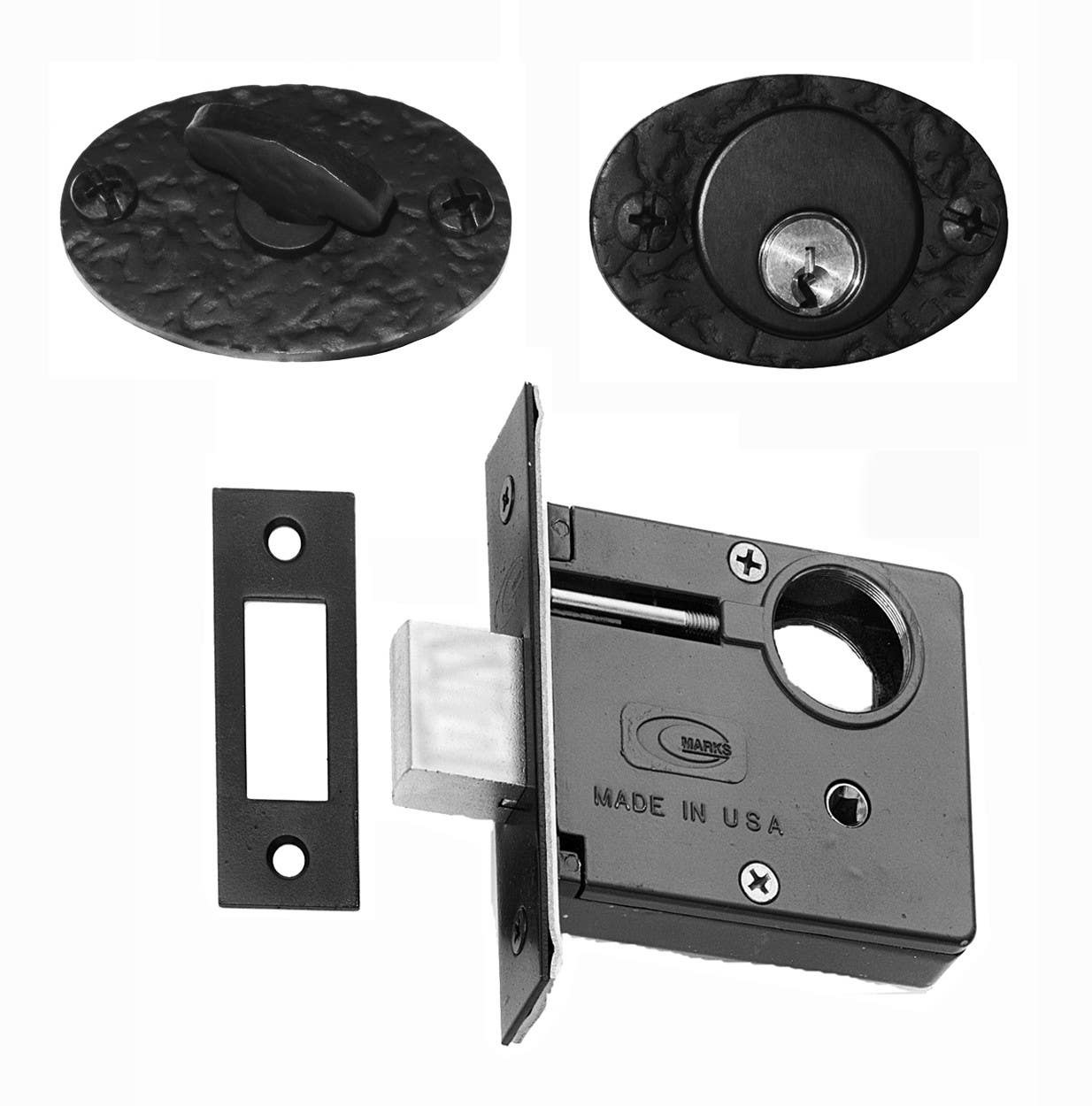 Acorn RUZBI Mortise Deadbolt w/ Bean Trim, 2-3/4" Backset