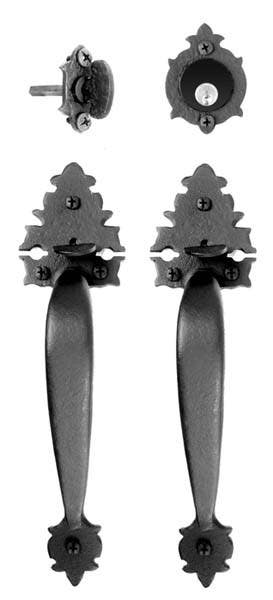 Acorn WT4BI Large Warwick Double Handle Mortise Lock Set