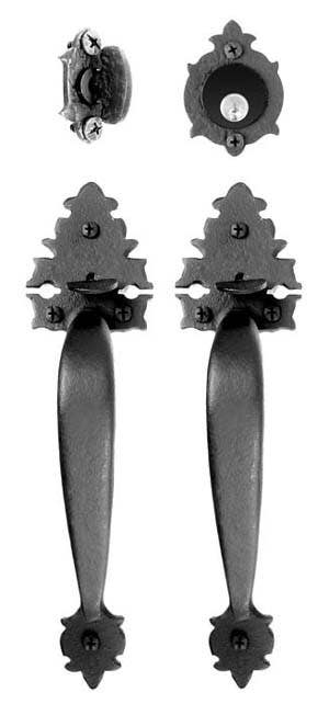 Acorn WT7BI Small Warwick Double Handle Mortise Lock Set