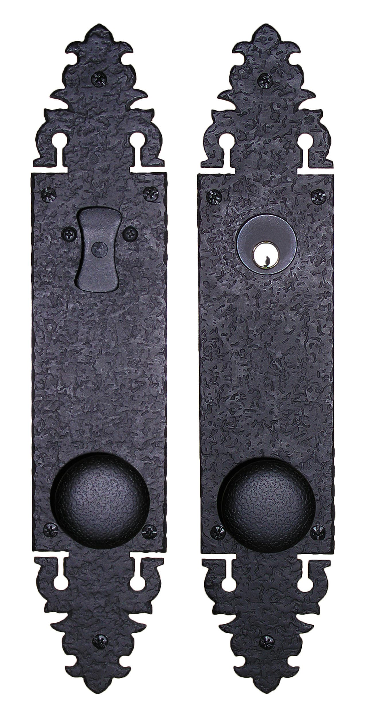 Acorn WTFBI Double Knob w/ Escutcheon Plate Tubular Lock Set