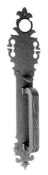 Acorn WU3BG Entrance Handle w/ Large Warwick Back Plate