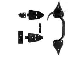 Acorn RUFBI Small Cast Double Heart Rim Latch Set