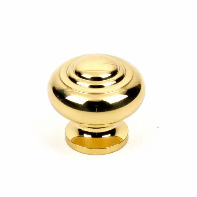 Century 11705 Classique Solid Brass Knob, 1 1/4" Diameter, Finish - Polished Brass