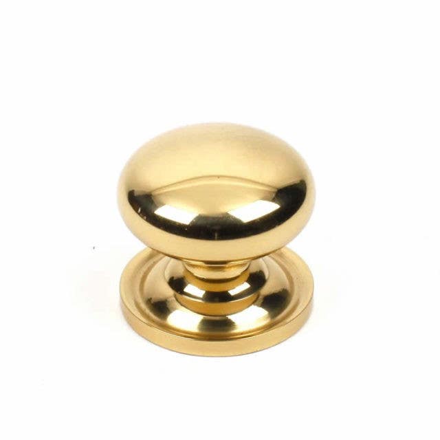 Century 12705-3 Classique Solid Brass Knob, Polished Brass, 1 1/4" Diameter