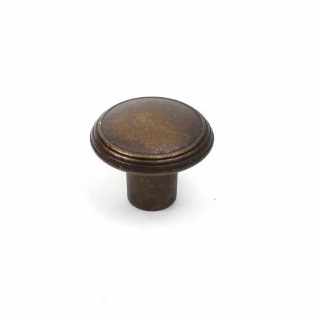Century 24505-WB Rio Round Knob, 1 3/16" Diameter, Weathered Brass