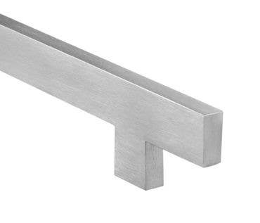 Burns Manufacturing VP 8000 Series Square Pull, Narrow Rectangular Bar - Rectangular Straight Post Mount