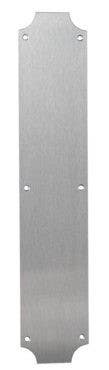 Burns Manufacturing 64 Shaped Decorative Wrought Push Plate, .050 Thick