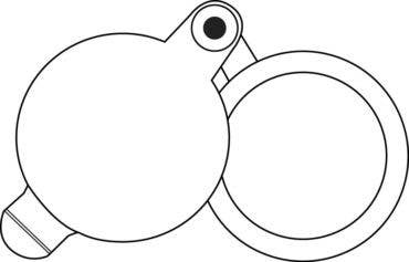 Burns Manufacturing 852PC Door Viewer Privacy Cover Only