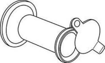 Burns Manufacturing 852 x 852PC 190° Door Viewer w/ Privacy Cover - Light Duty